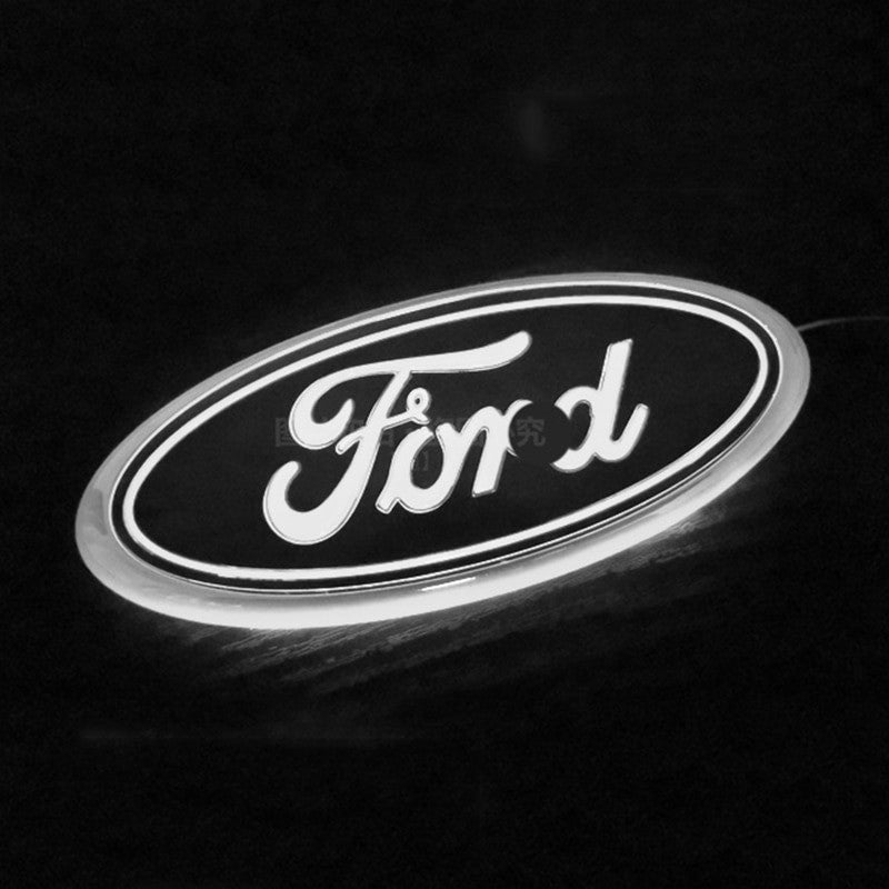 LED Emblem Rear Sticker for Ford Focus Mondeo Front Badge Light Rear Tail Decal - larahd