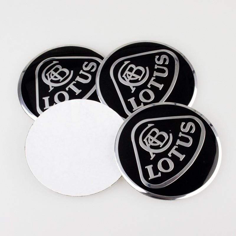 4pcs 56.5mm Lotus Logo Car Wheel Center Hub Cap Sticker Auto Tire Emblem Badge Decal