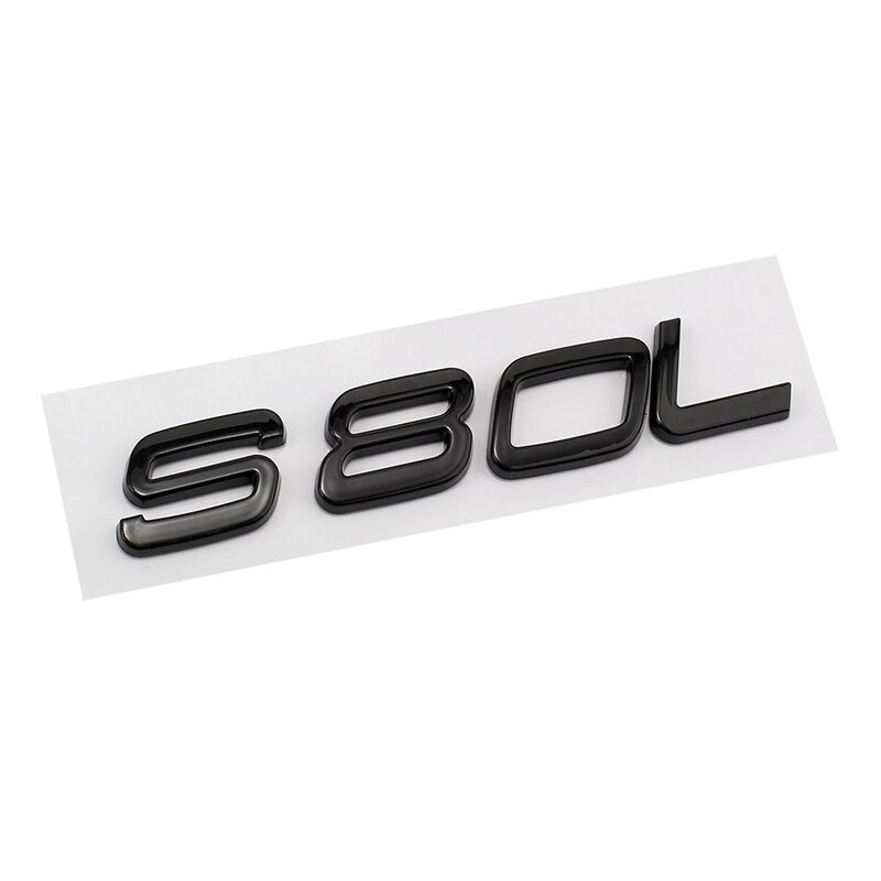 Glossy Black Emblem Sticker For Volvo XC90 XC60 XC40 D2 D5 S80 S90 S60 S40 V40 V60