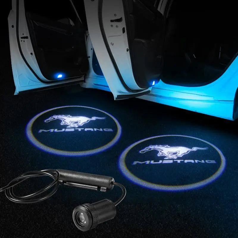 2pcs Door Logo Light LED Laser Projector Step Courtesy Welcome Ghost FOR FORD - larahd