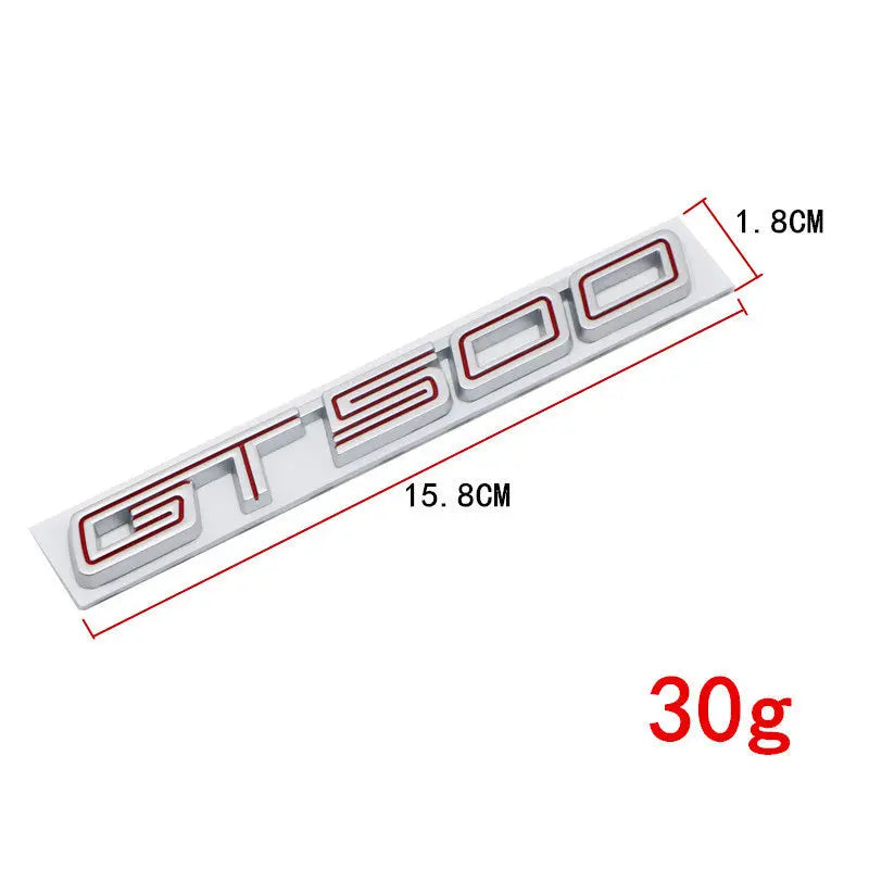 3D Metal GT500 Side Emblem Badge Sticker Rear Trunk Decals for Ford Mustang