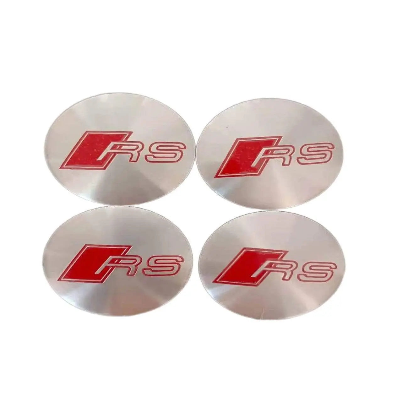 4pcs 56mm Audi RS Sline Quattro a3 a4 a5 a6 tt a4l q3 q5 q7 Car Wheel Center Hub Cap Sticker Emblem Badge Decal