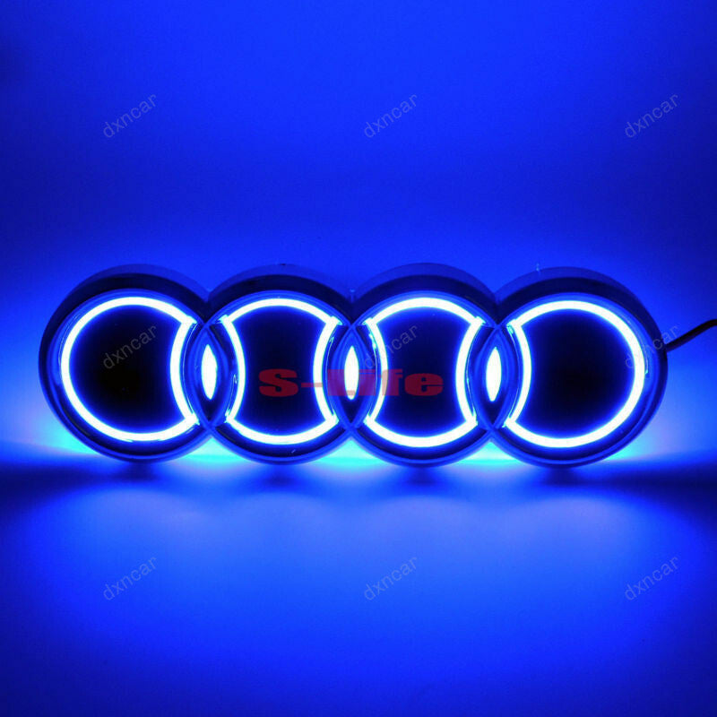 Illuminated 5D LED Car Tail Logo Light For Audi Badge Emblem Light