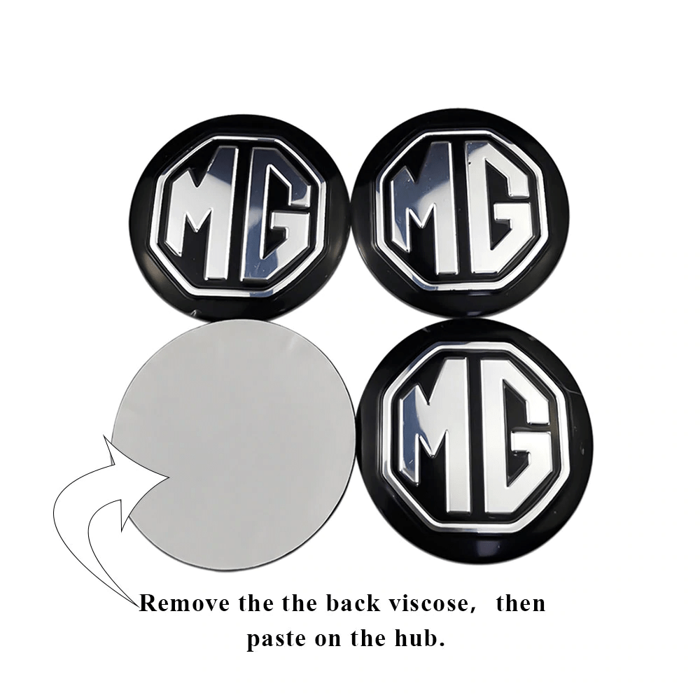 4pcs Car Emblem Wheel Center Rim Hub Caps Decal For MG Logo For MG TF ZR ZS 56mm