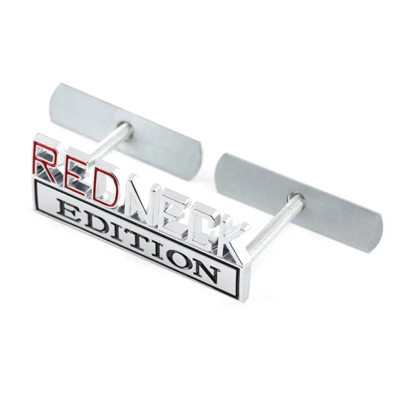 Redneck Edition Badge Emblem Hood Grille Sticker for Subaru Honda Jeep Ford Nissan Lexus