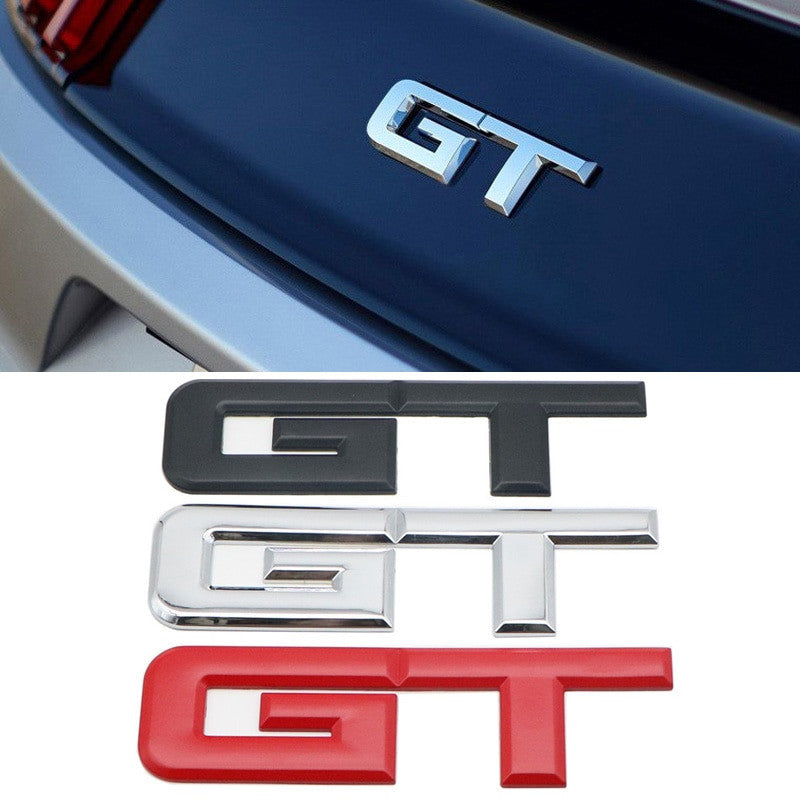 Ford Mustang Metal GT Sticker emblem decal Tailgate Font Letters - larahd