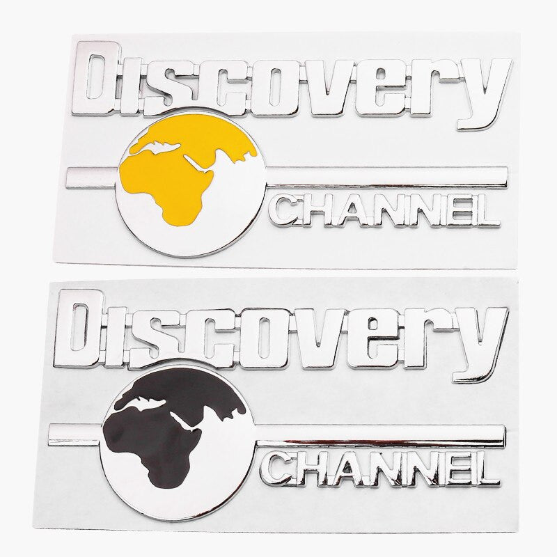 3D Metal Chrome DISCOVERY CHANNEL Logo Car Fender Emblem Badge Decal Sticker - larahd