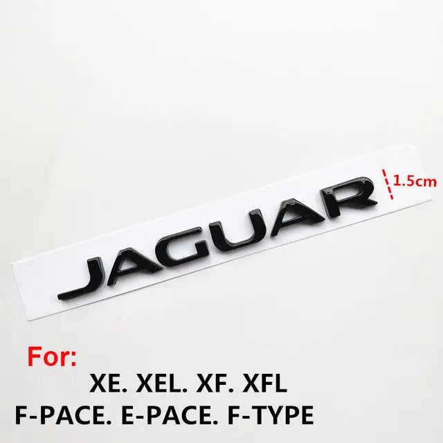 Letter Rear Trunk Emblem Badge Decals for Jaguar E-PACE F-PACE F-TYPE - larahd