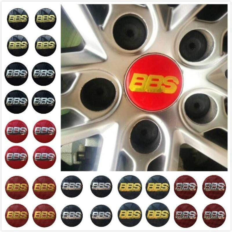 4PCS 56mm Hub Cap Car Rim Wheel Center Cover Emblem Wheel Center Hub Badge Sticker BBS Logo For Universal Car-Realmancar