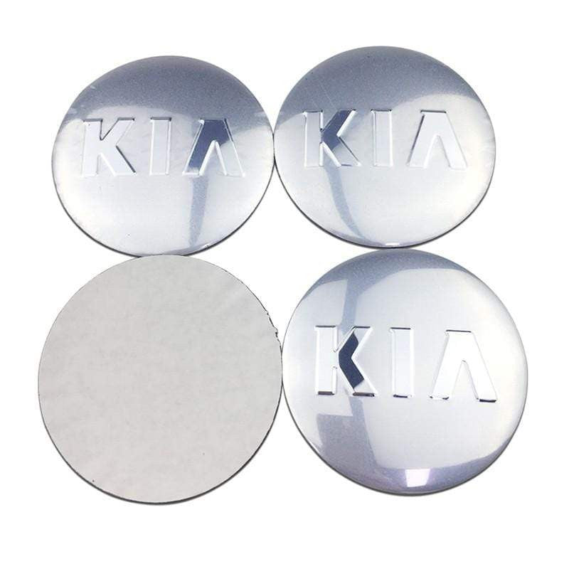 4pcs 56mm KIA K3 K5 Modified Lion Head Car Wheel Center Hub Cap Sticker Auto Tire Emblem Badge Decal