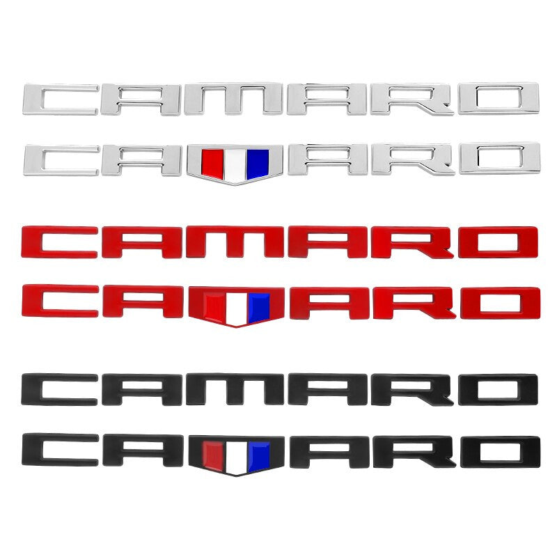 Metal Camaro Badge Emblem Rear Truck Side Fender Sticker Decals For Chevrolet - larahd