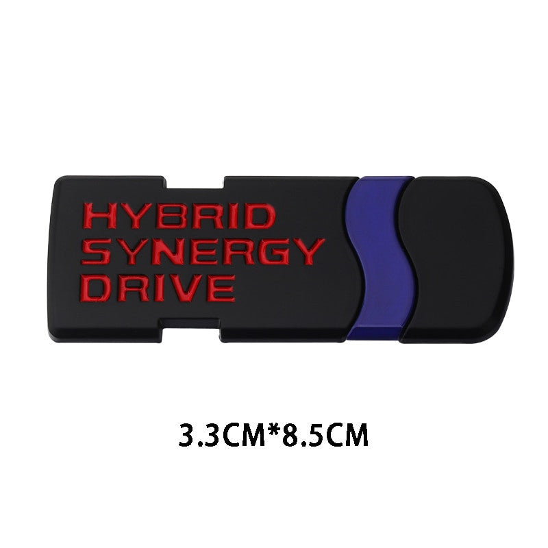 Hybrid Synergy Drive Stickers Metal Emblem Badge Decal For Toyota - larahd