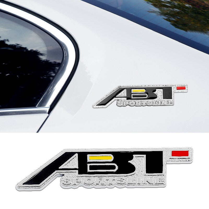 Metal ABT Badge 4Motion Emblem Decals Front Grille Stickers For Audi - larahd