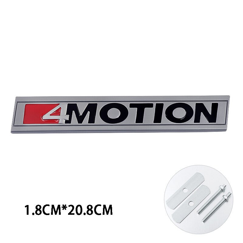 Metal ABT Badge 4Motion Emblem Decals Front Grille Stickers For Audi