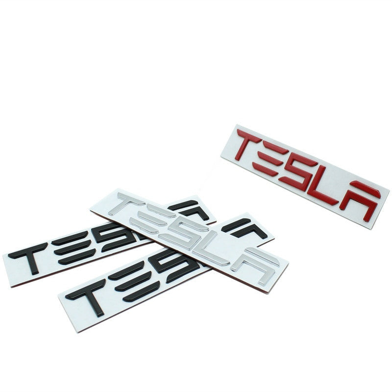 3D Metal for Tesla Model X Model 3 Model S Model Y Stickers Decals emblem badge - larahd