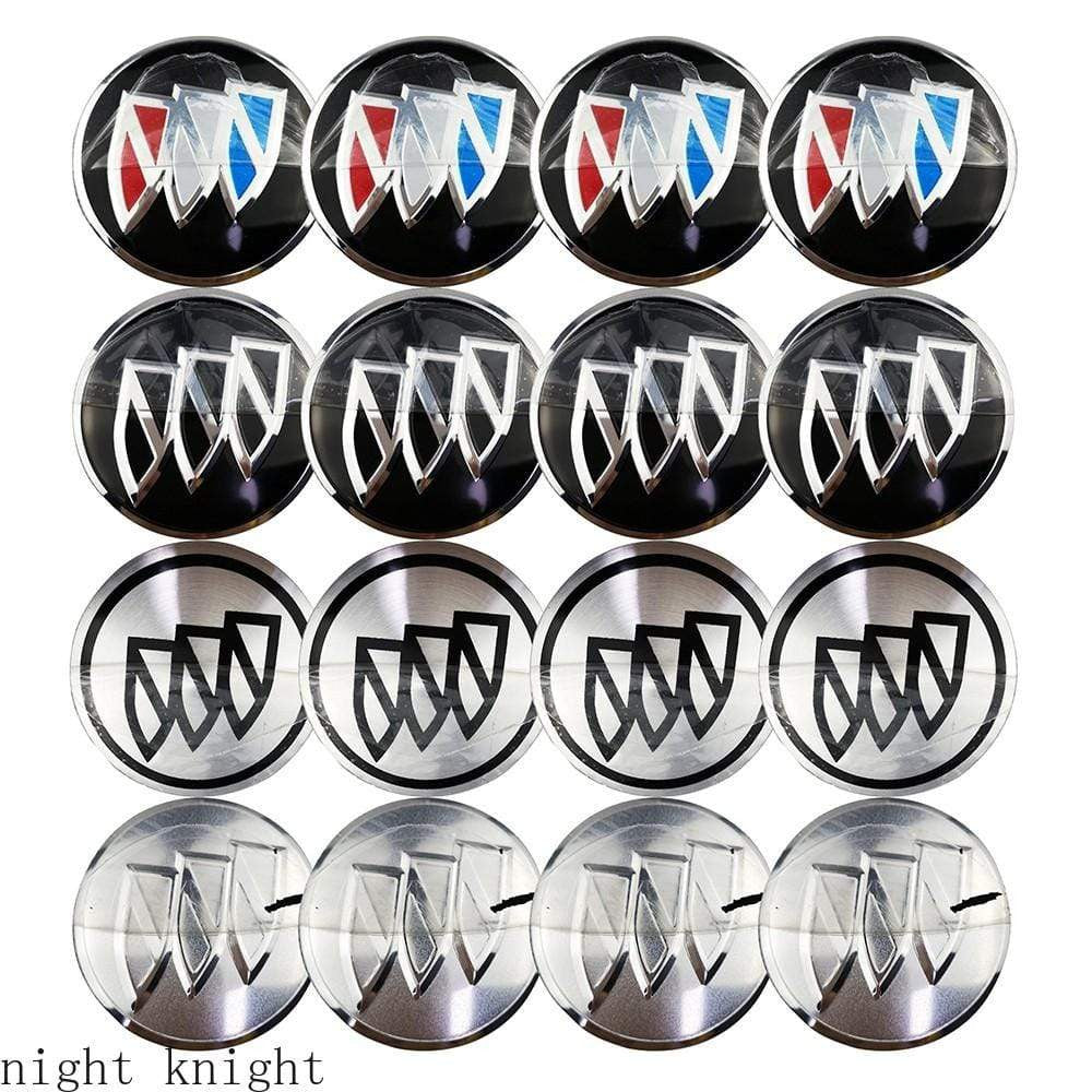 4PCS 56mm Buick Car Wheel Center Hub Cap Sticker Auto Tire Emblem Badge Decal - larahd