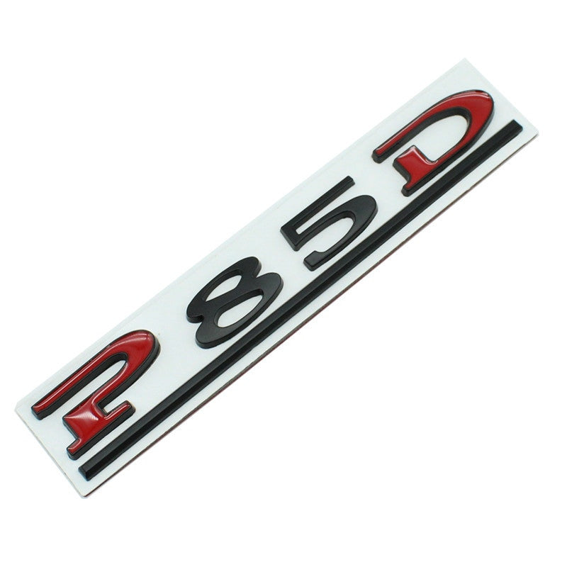 P75D P80D P90D P100D Badge Tesla Rear Trunk Lid Emblem Decal for Model 3 X S Y - larahd