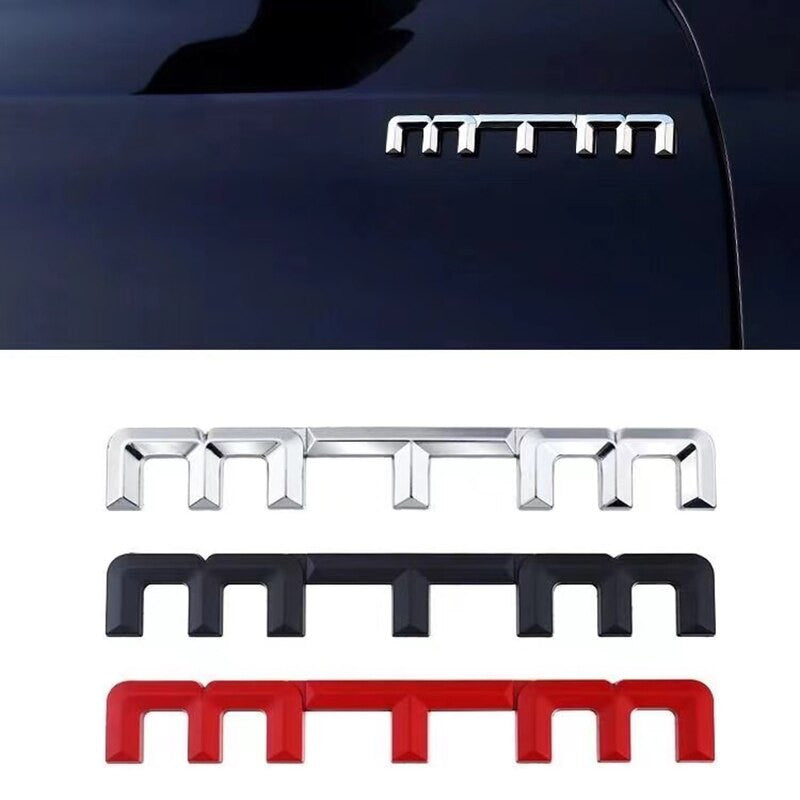 Metal Chrome MTM Trunk Rear Tailgate Emblem Badge Decal Sticker for Audi Volkswagen - larahd