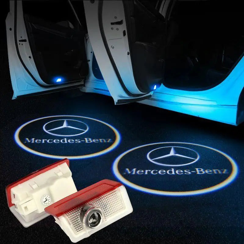 2X Mercedes Shadow Light Logo Door Courtesy LED Projector Ghost Laser for Mercedes-Benz - larahd