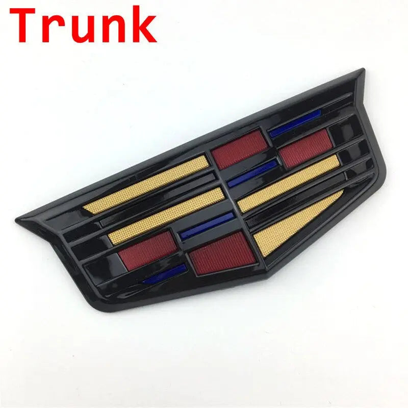 Cadillac Front Grille Emblem Tailgate Trunk Badge Sticker for XTS XT5 XT6 ATSL SRX BLS CT4 CT5 CT6 - larahd