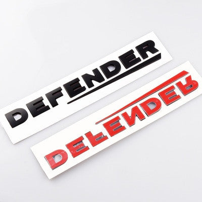 1X ABS Lettering Badge Emblem 90 110 Tailgate Sticker Defender Trunk Decal Land Rover