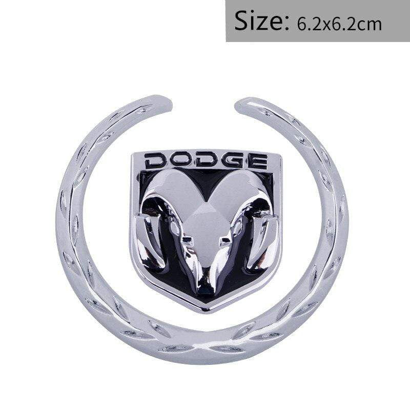 2pcs Metal Car Rear Side Wheat Window Sticker for Dodge RAM Logo Journey Caravan Durango Nitro Caliber Jcuv Challenger Accessories