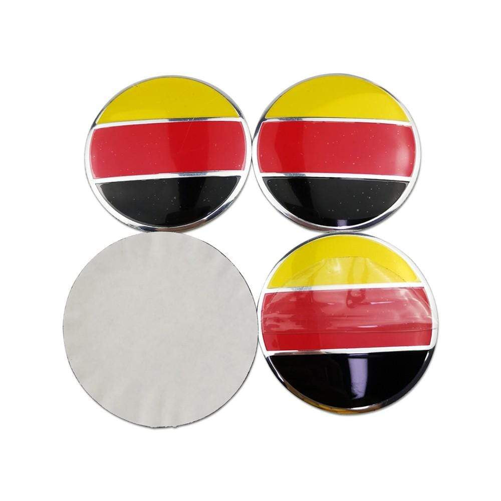 4PCS 56mm Germany America Italy National Flag Car Wheel Center Hub Cap Sticker Auto Tire Emblem Badge Decal-Realmancar