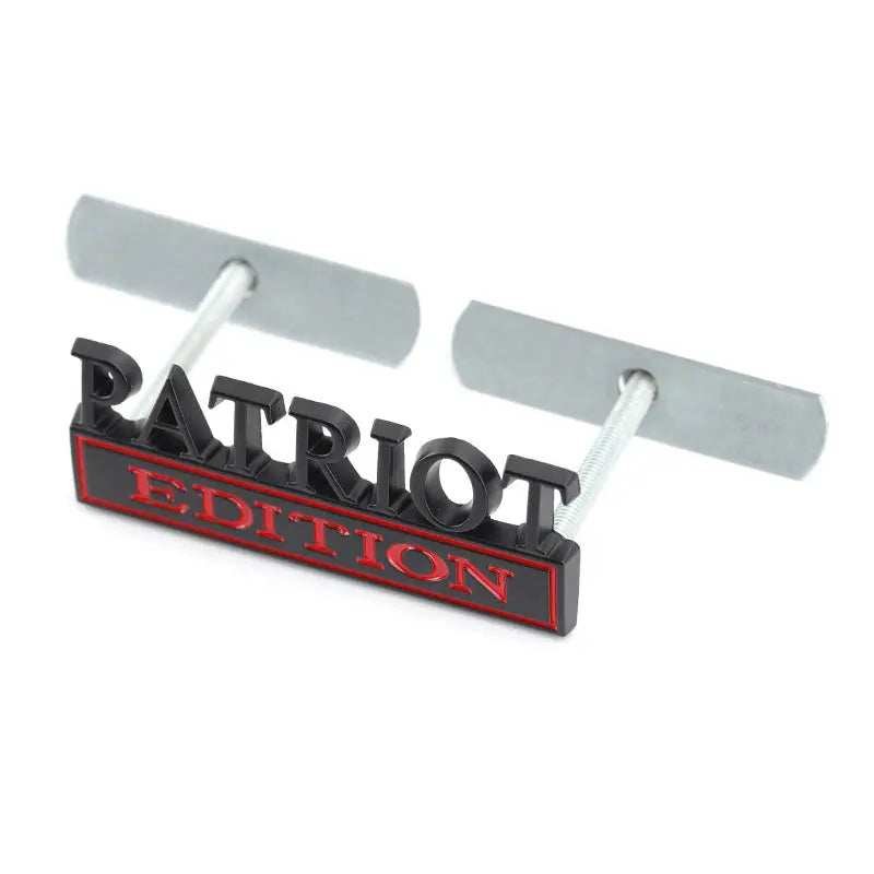 Matel Car Sticker PATRIOT Edition Badge Emblem Front Hood Grille for BMW Subaru Mazda