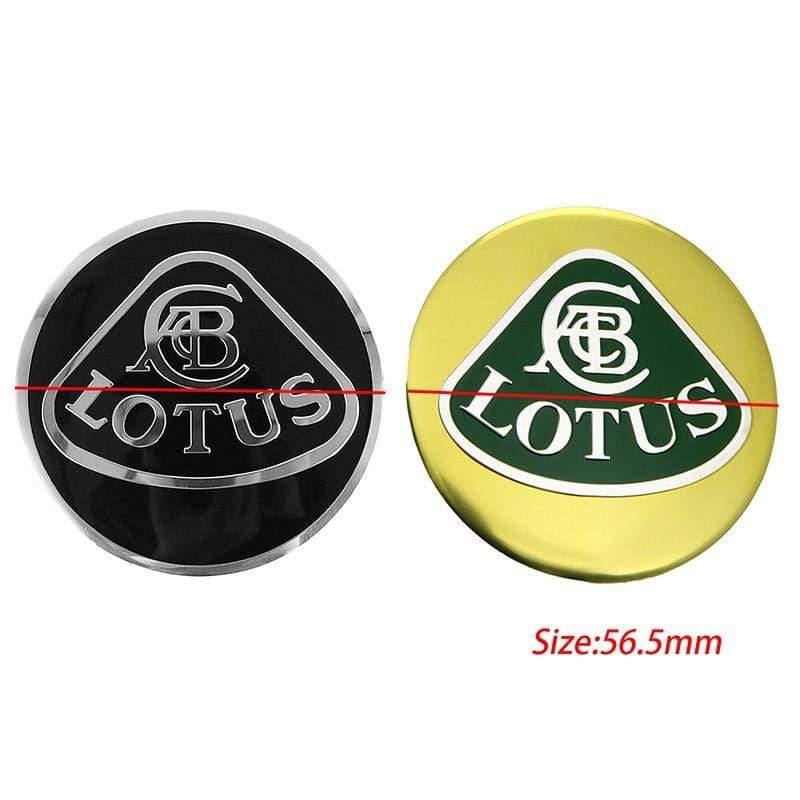 4pcs 56.5mm Lotus Logo Car Wheel Center Hub Cap Sticker Auto Tire Emblem Badge Decal