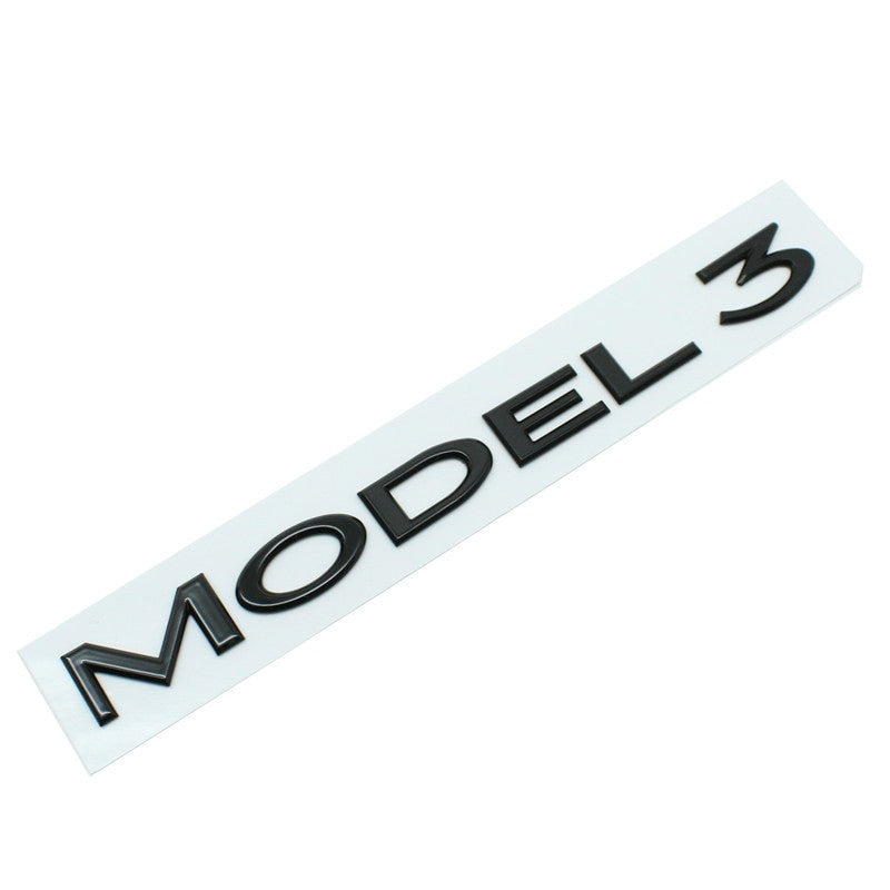 3D Letters Rear Back Trunk Logo ABS Sticker For Tesla Model 3