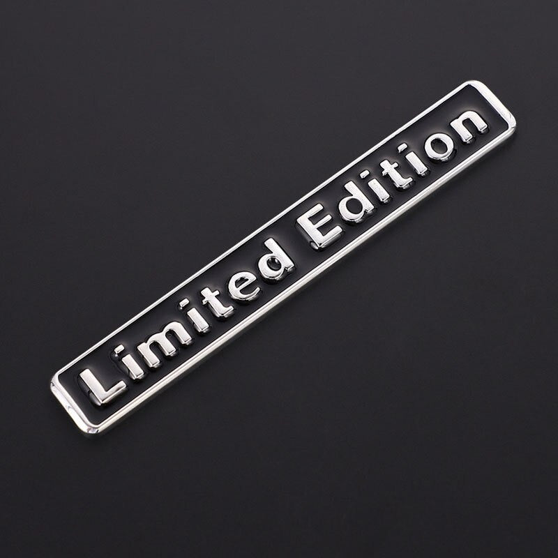 2Pcs 3D Metal LIMITED EDITION Emblem Badge Stickers Decal for BMW Audi Honda Opel Toyota - larahd