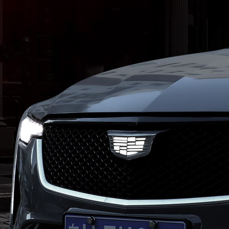 LED Light Emblem Front Grille Badge for Cadillac CT4 CT5 CT6 XT4 XT5 XT6 XTS ATSL - larahd