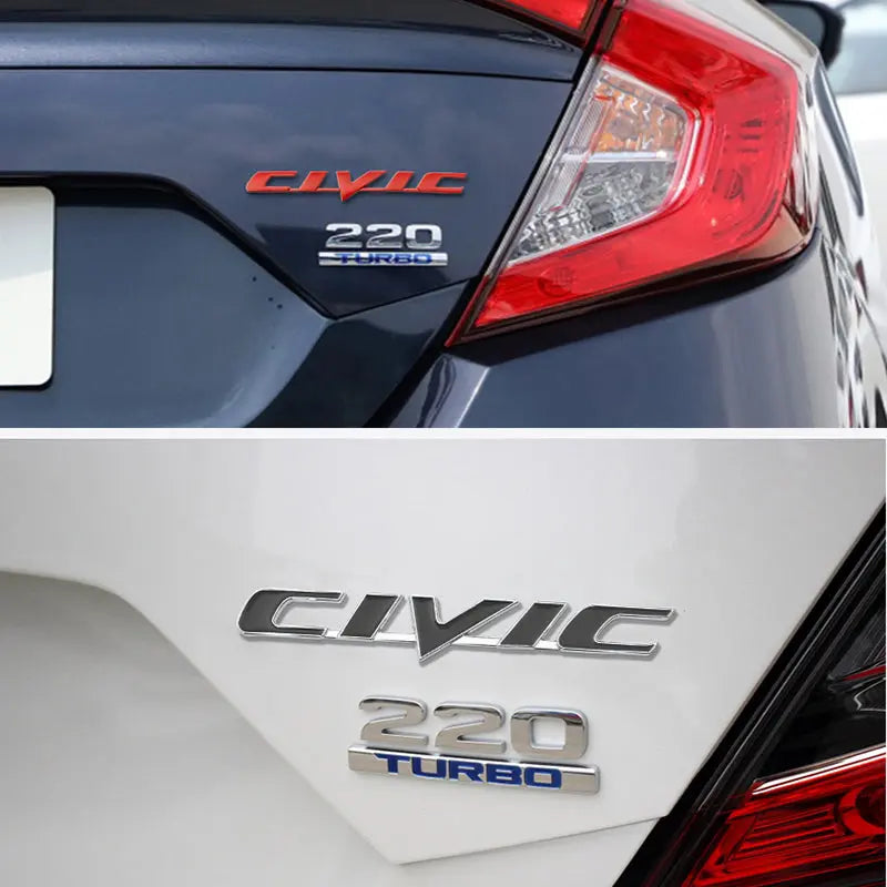 3D Metal VTEC i-VTEC CIVIC Sticker Emblem Badge Decals for Honda City Civic Accord - larahd