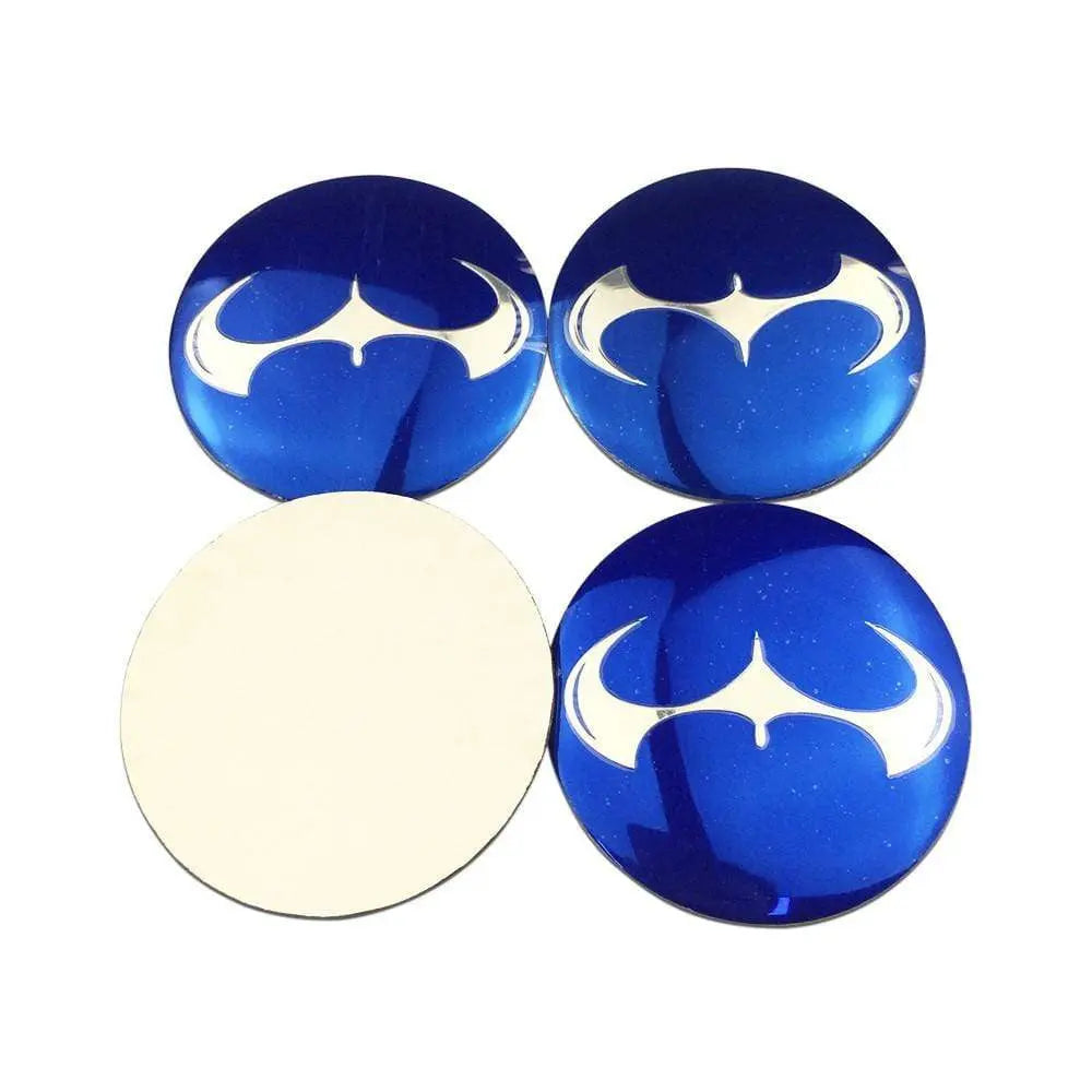 4PCS 56mm Batman Bat Car Wheel Center Hub Cap Sticker Auto Tire Emblem Badge Decal