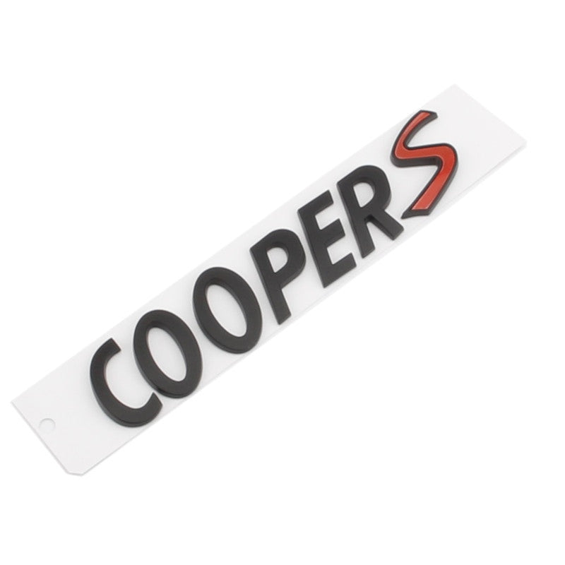 Black Emblem Badge Chrome Cooper S Logo Countryman Clubman For Mini Cooper