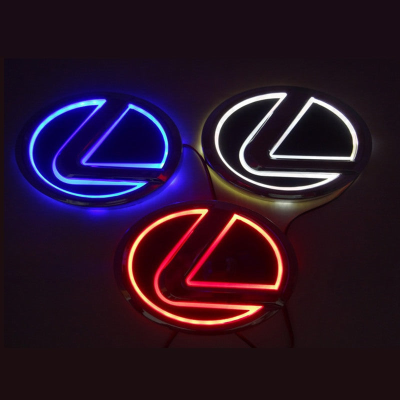 Lexus 5D Led Sticker Rear Emblem Badge Light for ES250 ES300 ES350 IS250 IS300 RX300 - larahd