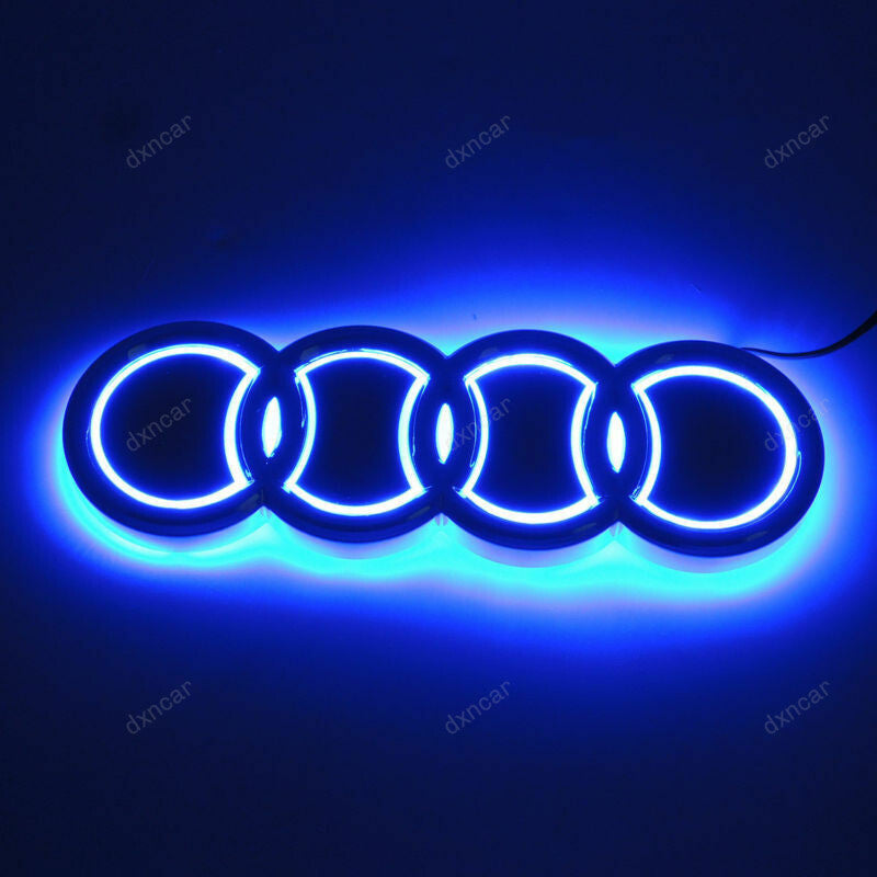 Illuminated 5D LED Car Tail Logo Light For Audi Badge Emblem Light - larahd