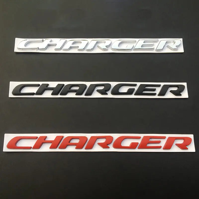 Metal Raider Charger Fender Rear Trunk Emblem Badge for Dodge Charger GT AWD 500 SRT R/T - larahd