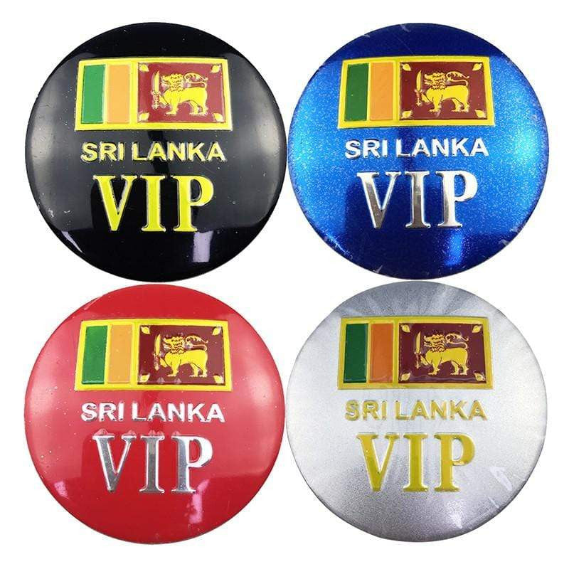 4PCS 56mm Sri Lanka Flag VIP Logo Car Wheel Center Hub Cap Sticker Emblem Badge Decal for SAAB SEAT Peugeot Doage KIA MG-Realmancar