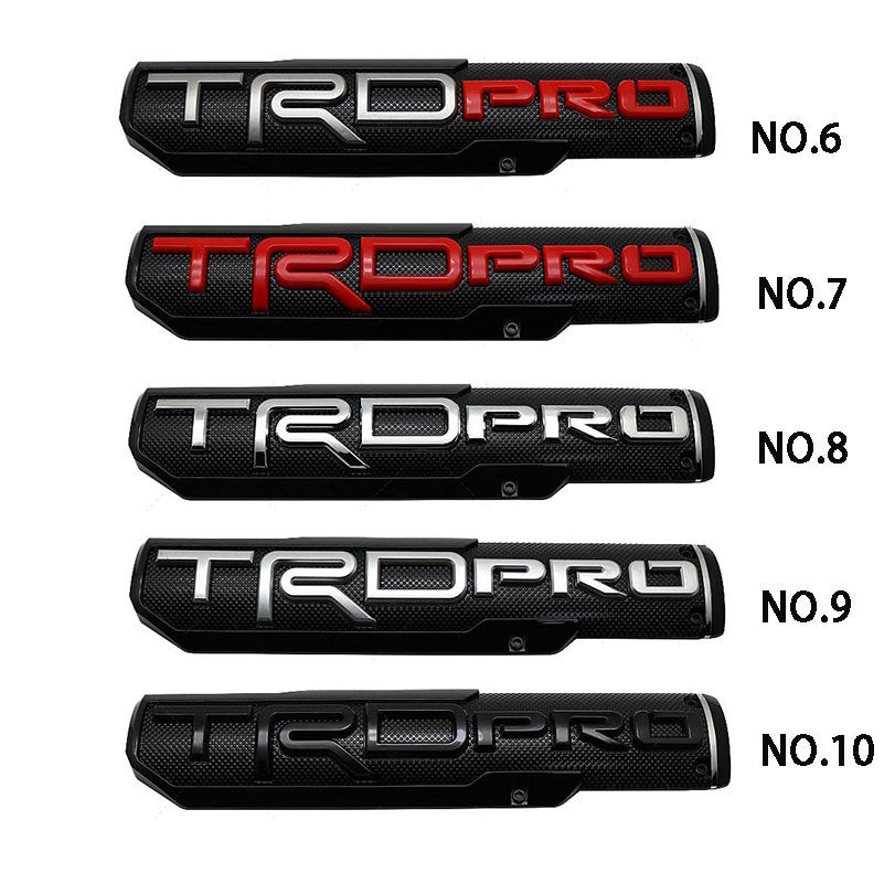 2X TRD PRO/OFF ROAD/BRO/SPORT Door Emblem Sticker Badge For Toyota Tacoma - larahd