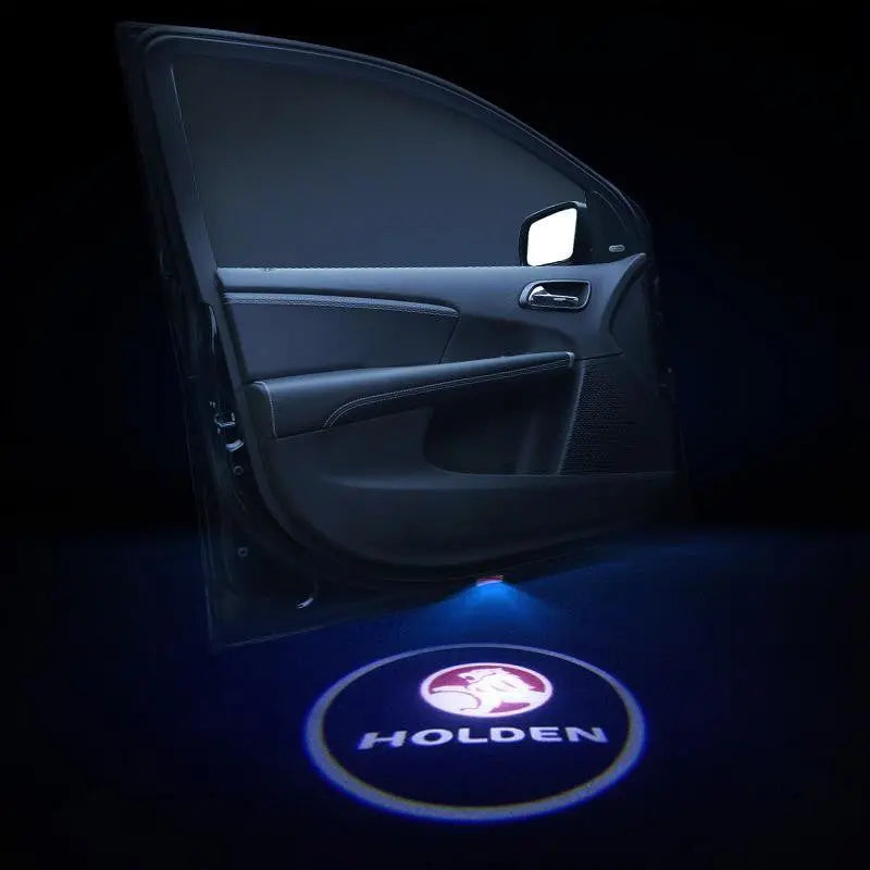 2pcs LED Car Door Courtesy Projector Laser Ghost Shadow Light For Holden Logo - larahd