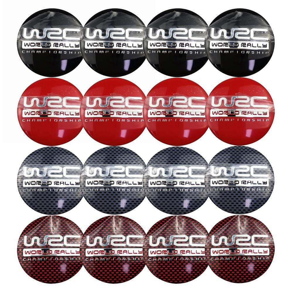 4PCS 56mm WRC World rally championship Car Wheel Center Hub Cap Sticker Auto Tire Emblem Badge Decal-Realmancar