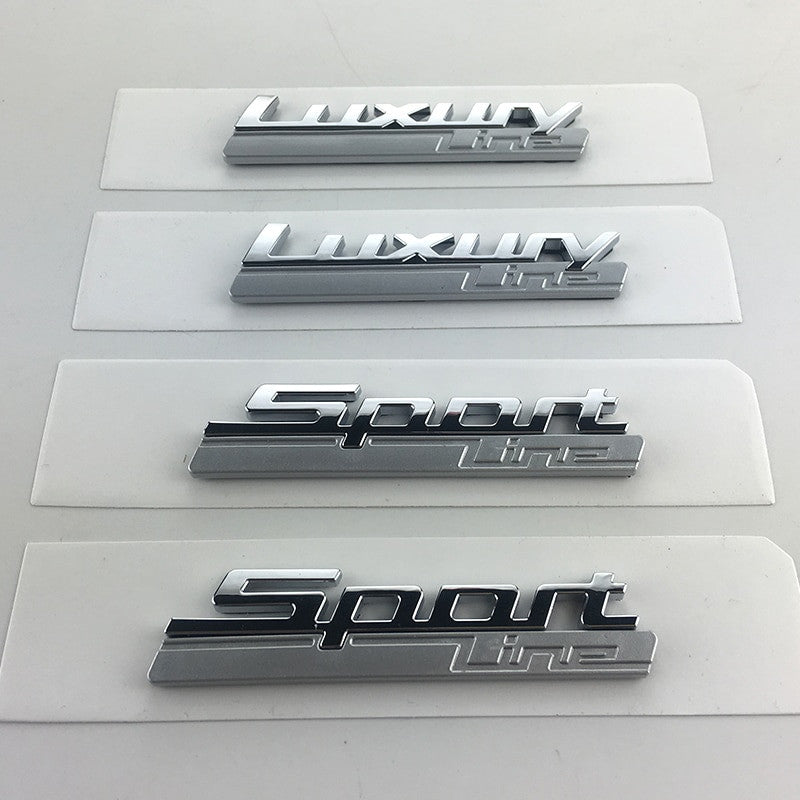 Luxury Line Sport Line Fender Emblem for BMW 730 740 750 750Li Side Styling Refitting - larahd