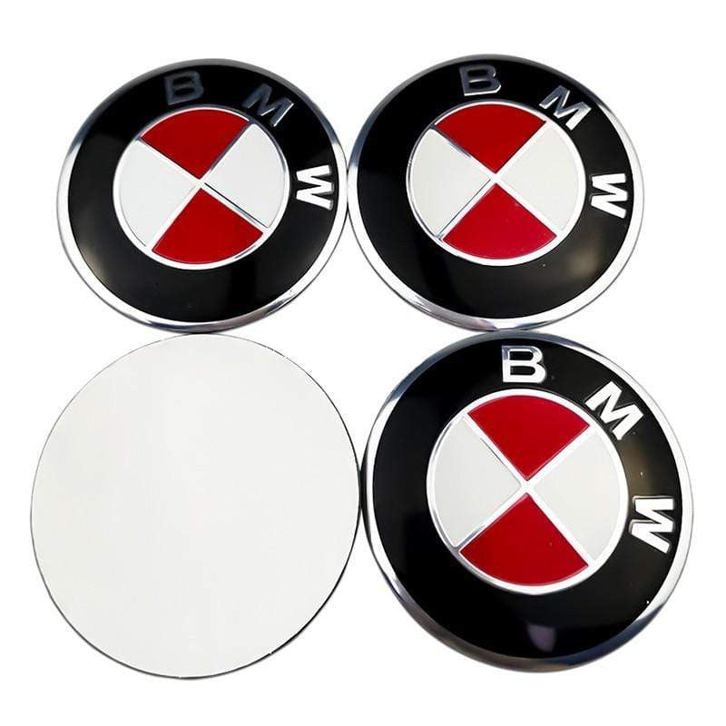 4pcs 56mm Car Rim Wheel Center Hub caps Resin Badge wheel Decal Sticker for BMW - larahd