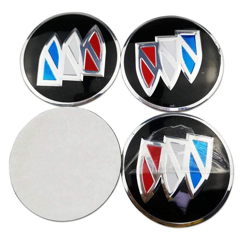 4PCS 56mm Buick Car Wheel Center Hub Cap Sticker Auto Tire Emblem Badge Decal