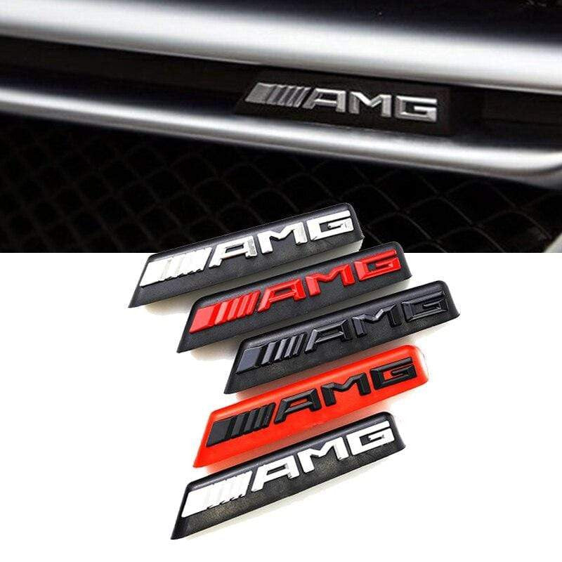 Car Sticker Emblem Front Grille Badge For Mercedes Benz AMG A B C E Class W176 W246 W203 W204 W205 - larahd