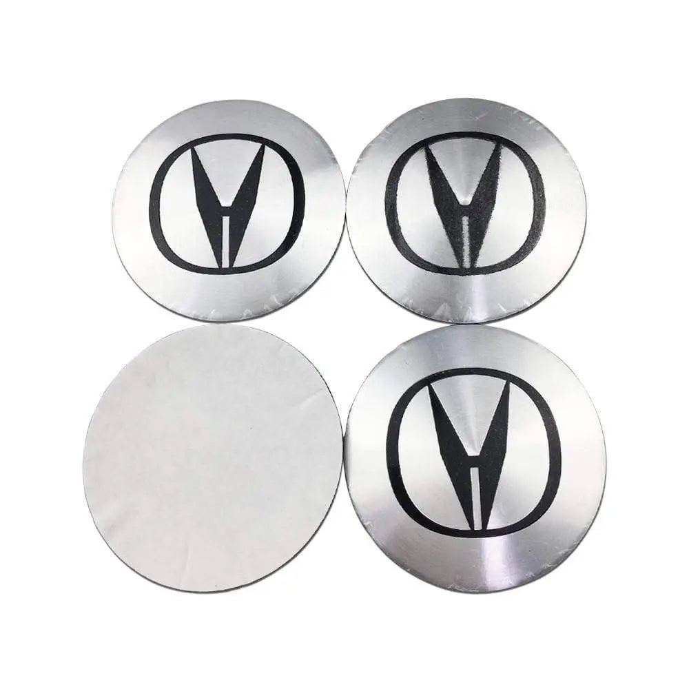 4PCS 56mm Acura Car Wheel Center Hub Cap Sticker Auto Tire Emblem Badge Decal