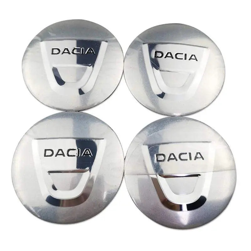 4PCS 56mm Dacia Car Wheel Center Hub Cap Sticker Auto Tire Emblem Badge Decal