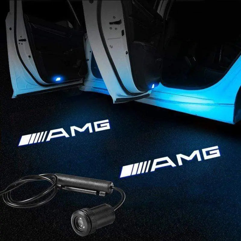 2X Mercedes Shadow Light Logo Door Courtesy LED Projector Ghost Laser for Mercedes-Benz - larahd