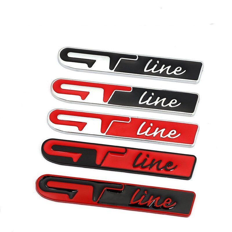 Alloy GT LINE Emblem Badge Sticker for KIA Forte Optima Stinger Sorento K5 - larahd